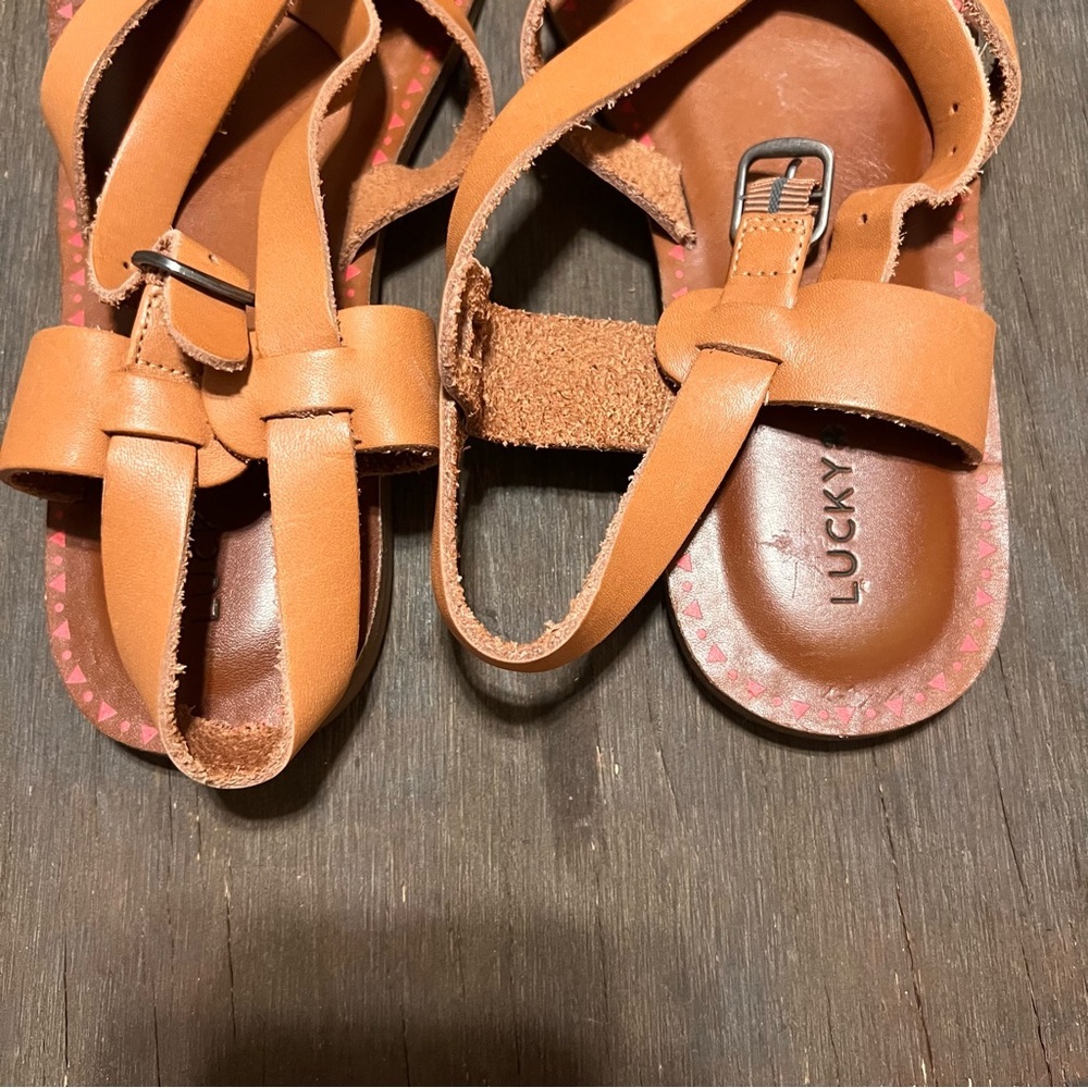 Lucky Brand Brown Strappy Sandals - Picture 4 of 8